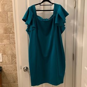 Lane Bryant Ruffle Sleeve sheath plus size dress